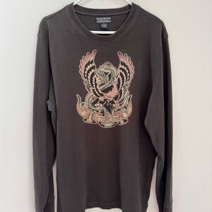 Lucky Brand Vintage Inspired Long Sleeve Tee